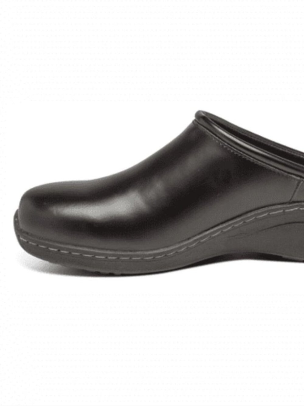 Ladies 7.5-8 Aertrex Robin slip resistant clogs black Leather arch support exc - Picture 5 of 15